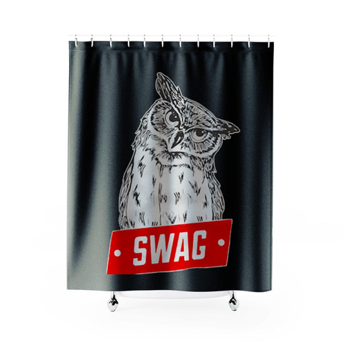 Funny Owl Shower Curtains