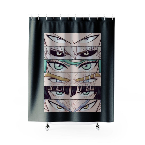 Anime One Punch Eyes Shower Curtains