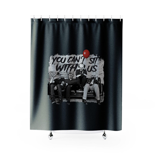 Halloween Characters You Cant Sit With Us Shower Curtains