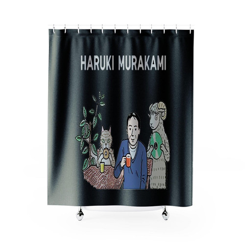Haruki Murakami Japanese Retro Shower Curtains