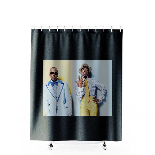 Outkast Blue And Yellow Shower Curtains