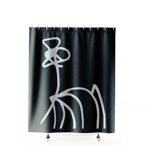 Pablo Picasso White Shower Curtains