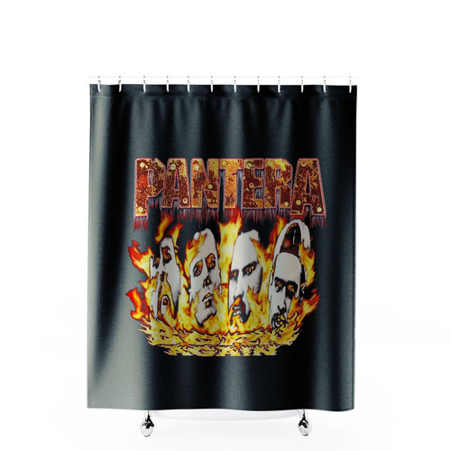 Pantera Vintage Flames Shower Curtains