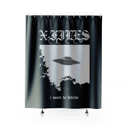 I Want To Believe Metal Shower Curtains