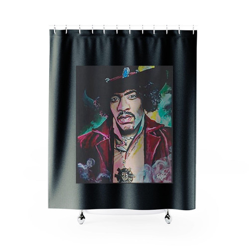 Jimi Hendrix Style Shower Curtains Jimi Hendrix Style Shower Curtains