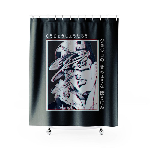 Jojo Bizarre Adventure Jotoro Stone Ocean Jj Bizarre Adventure Shower Curtains