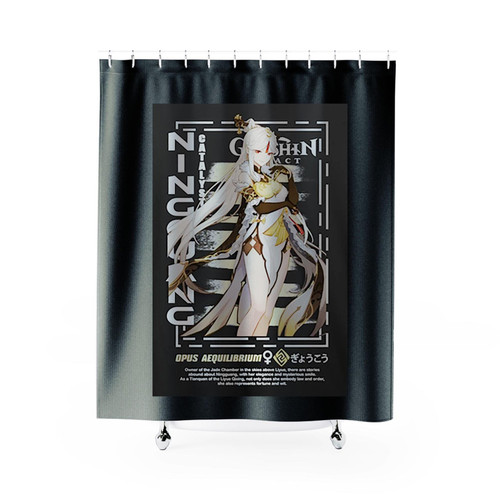 Ningguang Genshin Impact Anime Shower Curtains
