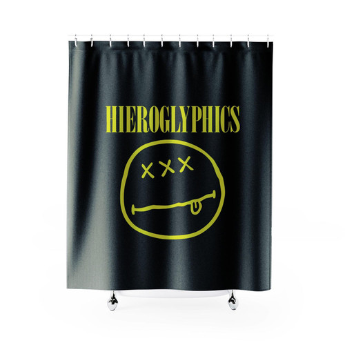 Nirvana Hieroglyphics Hierovana Shower Curtains