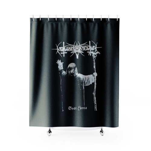 Nokturnal Mortum Goat Horns Vintage Shower Curtains