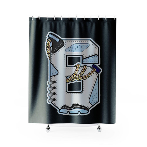 Number No 6 Jordan Dope Skill Shower Curtains