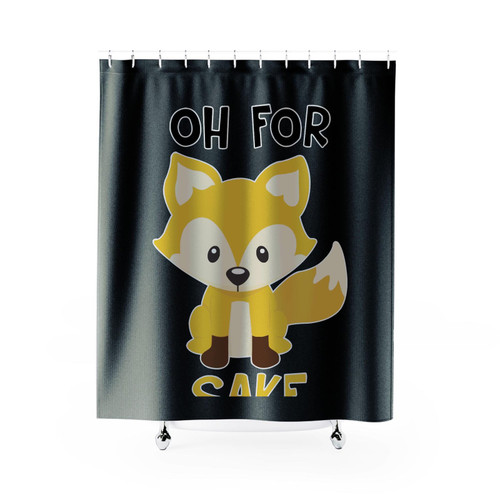 Oh For Fox Sake Funny Fox Shower Curtains