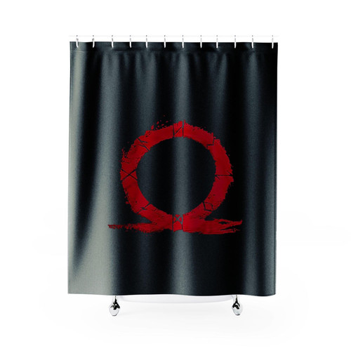 Omega Logo Shower Curtains