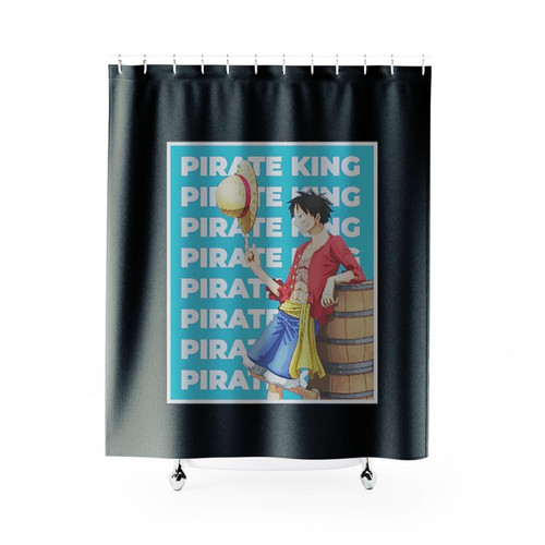 One Piece Monkey D Luffy Pirate King Shower Curtains One Piece Monkey D Luffy Pirate King Shower Curtains