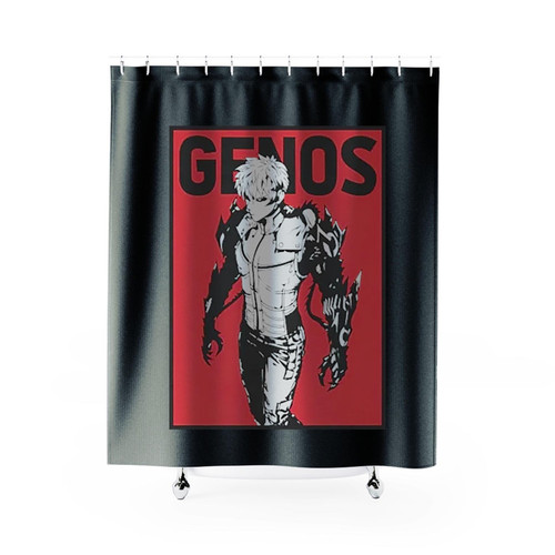 One Punch Man Anime Genos Shower Curtains