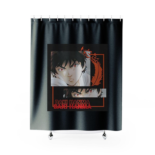 Baki Hanma Eyes Bakii The Grrappler Shower Curtains