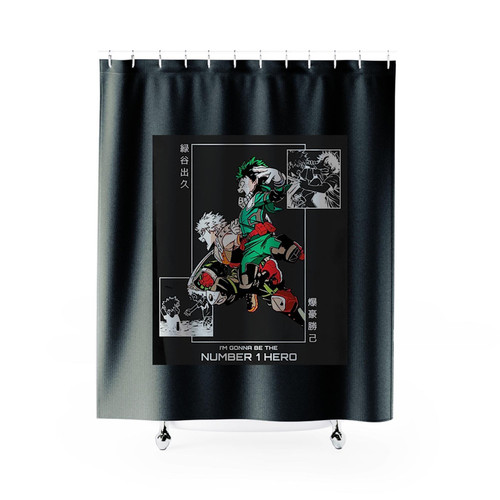 Bakudeku My Hero Boku No Hero Shower Curtains