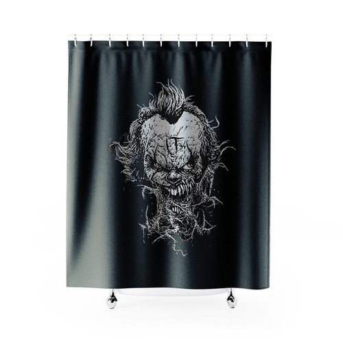 Pennywise It By Stephen King Shower Curtains Pennywise It By Stephen King Shower Curtains