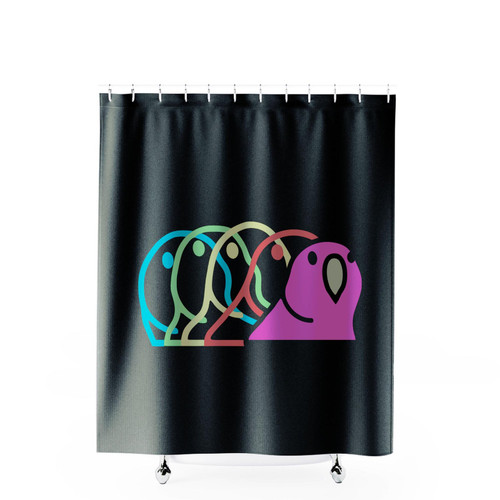 Party Parrot Emoji Shower Curtains