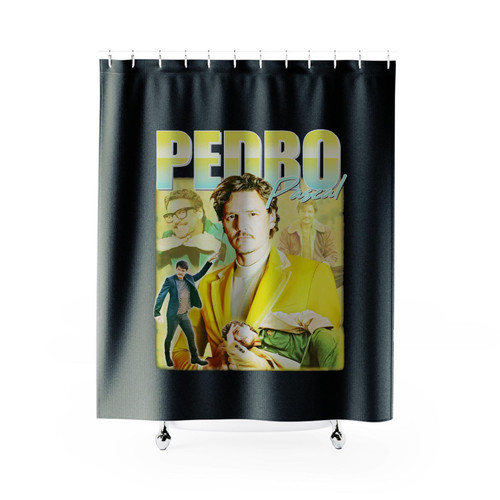 Pedro Pascal Homage Shower Curtains