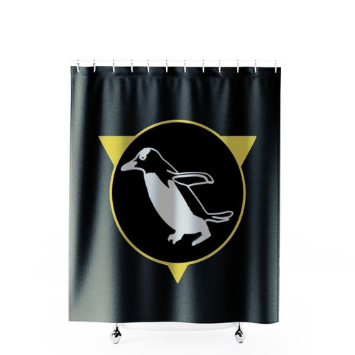 Penguins Shield Shower Curtains