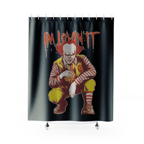 Pennywise Clown I'm Lovin It Shower Curtains