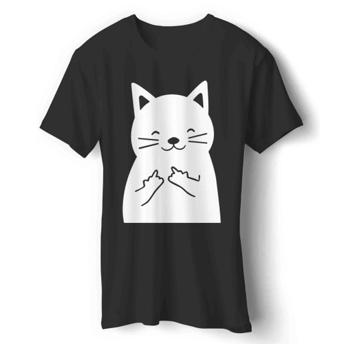Cat Middle Finger Man's T-Shirt