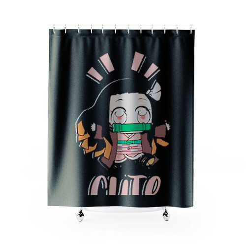 Kamado Nezuko Demon Slayer Cute Anime Shower Curtains