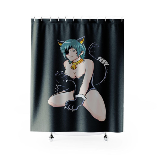 Kitty Himeno Chainsaw Man Shower Curtains