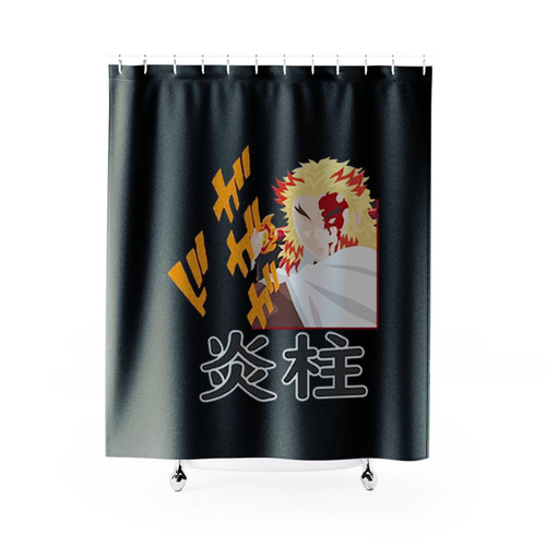 Kyojuro Rengoku Demon Slayer Shower Curtains