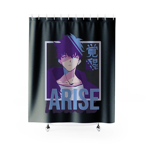 Arise Sung Jin Woo Solo Leveling Shower Curtains