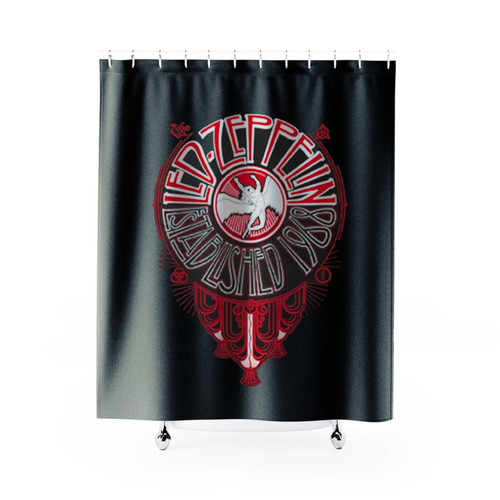 Led Zeppelin Deco Circle Shower Curtains