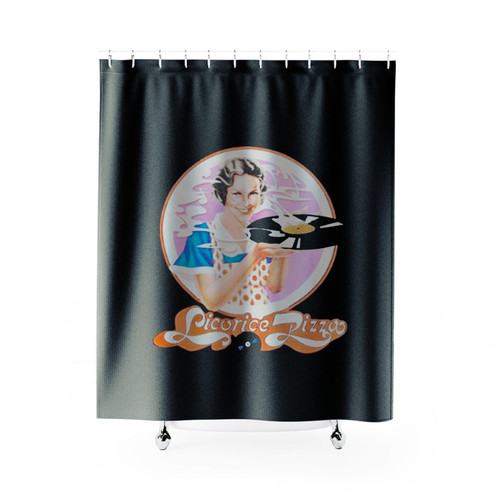 Licorice Pizza Music Plate Shower Curtains