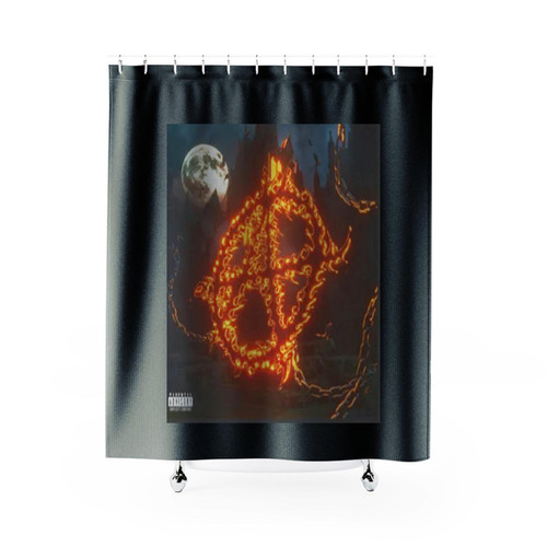 Lil Tracy Anarchy Album Cover Gbc Gothboiclique Shower Curtains