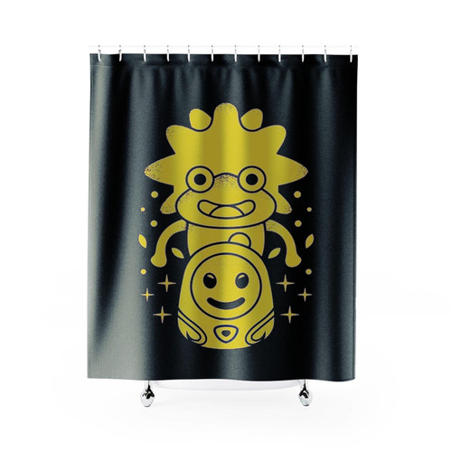 Lofty And Higgledy Stone Shower Curtains