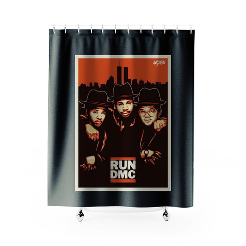008 Run Dmc Run D M C Hip Hop Group Music Stars Shower Curtains