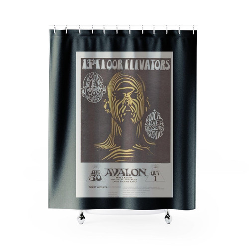 13Th Floor Elevators Mouse 1966 Avalon Ballroom Concert 1 Shower Curtains