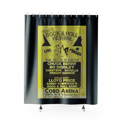 1950's Cobo Arena Chuck Berry Value Shower Curtains