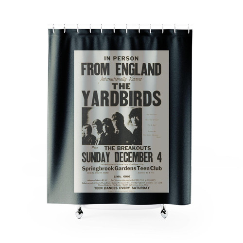 1966 The Yardbirds Lima Ohio Concert Shower Curtains