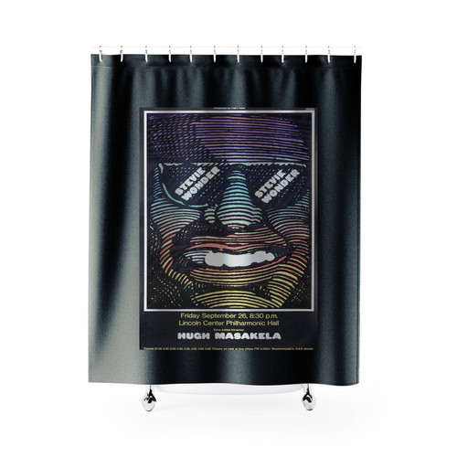 1968 Stevie Wonder Lincoln Center Original Vintage Shower Curtains