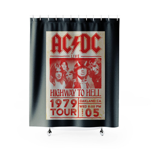 Ac Dc 1979 Tour Shower Curtains