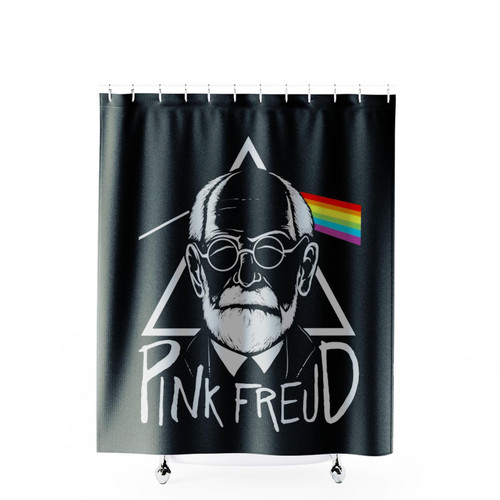 Pink Freud Shower Curtains
