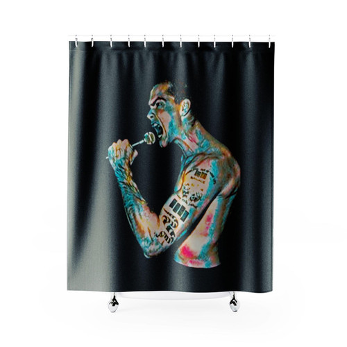 Art Singing Henry Rollins Shower Curtains