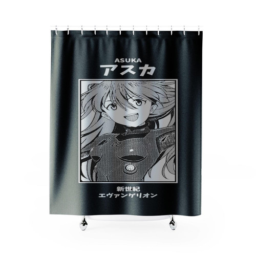 Asuka Langley Evangelion Shower Curtains