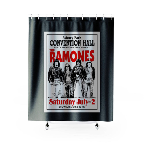 The Ramones 1983 Concert Shower Curtains