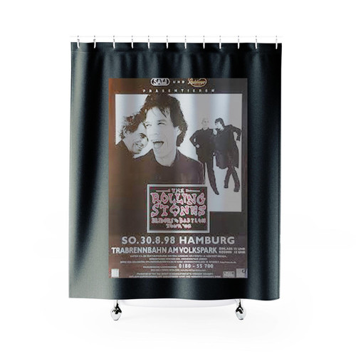 The Rolling Stones Bridges To Babylon Tour Shower Curtains