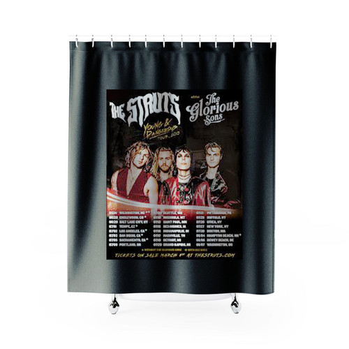 The Struts Announce Tour With The Glorious Sons Shower Curtains The Struts Announce Tour With The Glorious Sons Shower Curtains