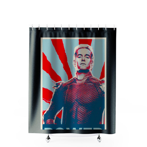 Power The Boys Shower Curtains