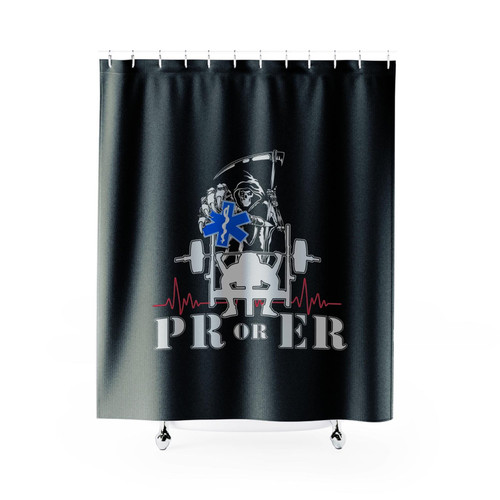 Pr Or Er Pump Cover Bodybuilding Shower Curtains
