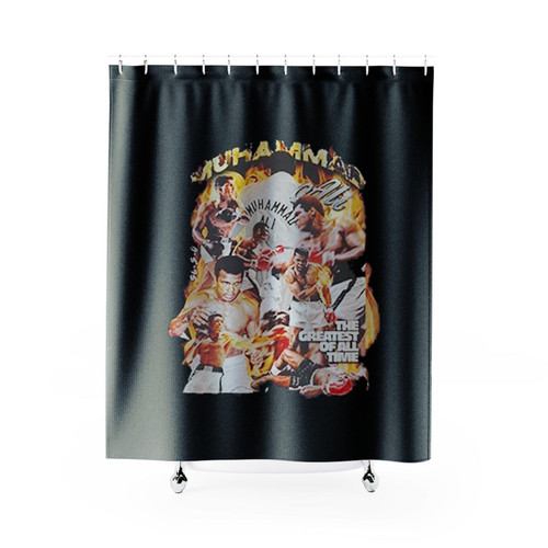 Muhammad Ali Cassius Clay Greatest Of All Time Shower Curtains
