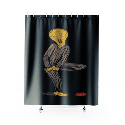 Munchs Scream Funny Shower Curtains